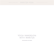 Tablet Screenshot of maritzayoga.com